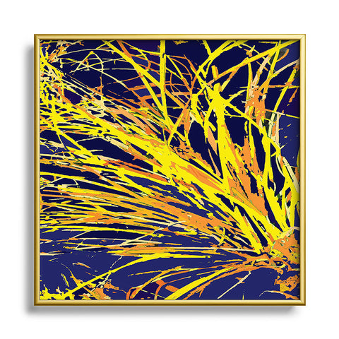 Rosie Brown Silly Strings Metal Square Framed Art Print