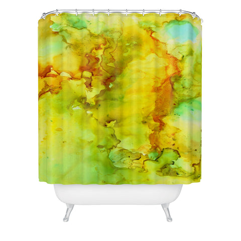 Rosie Brown Sky Peeking Shower Curtain