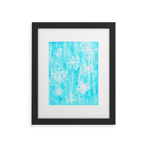 Rosie Brown Snowing Framed Art Print