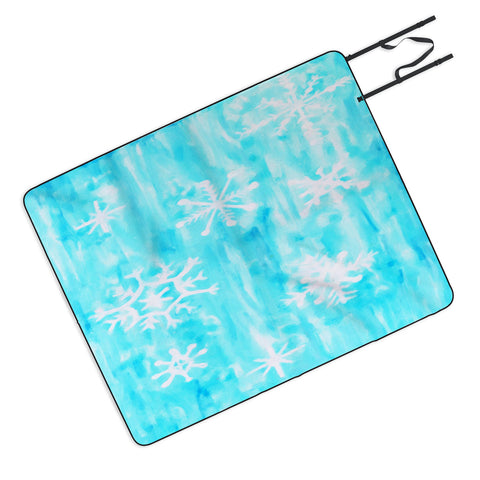 Rosie Brown Snowing Picnic Blanket