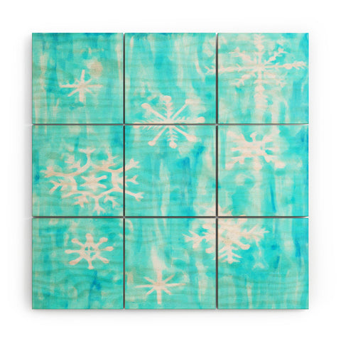 Rosie Brown Snowing Wood Wall Mural
