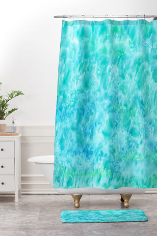 Rosie Brown Sparkling Sea Shower Curtain And Mat