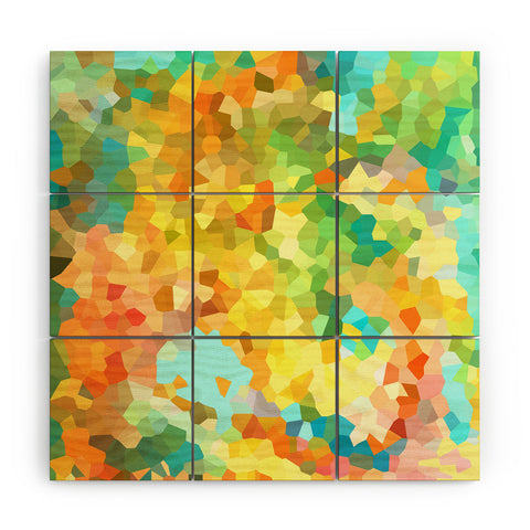 Rosie Brown Splattered Paint Wood Wall Mural