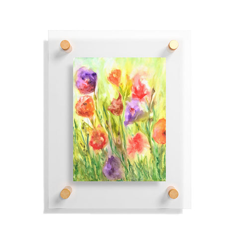 Rosie Brown Summer Flowers Floating Acrylic Print