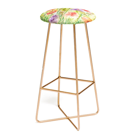 Rosie Brown Summer Flowers Bar Stool