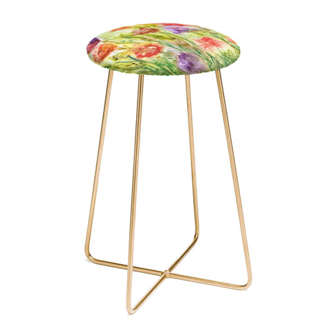 Rosie Brown Summer Flowers Counter Stool