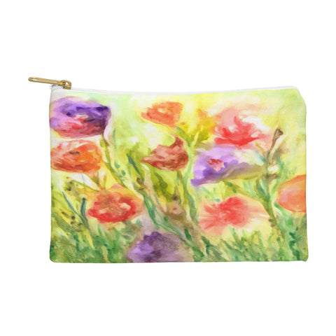 Rosie Brown Summer Flowers Pouch