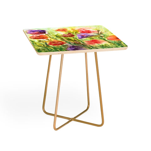 Rosie Brown Summer Flowers Side Table