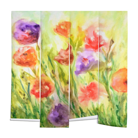 Rosie Brown Summer Flowers Wall Mural