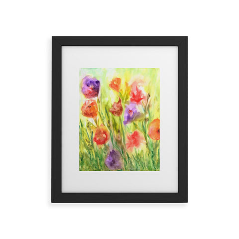 Rosie Brown Summer Flowers Framed Art Print