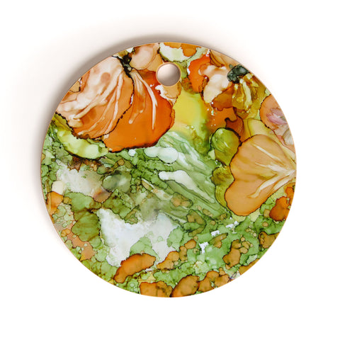 Rosie Brown Summer in Orange Cutting Board Round