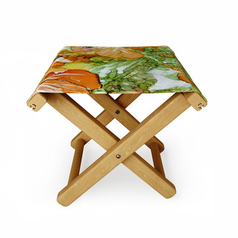 Rosie Brown Summer in Orange Folding Stool