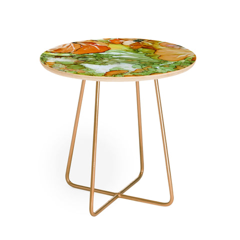Rosie Brown Summer in Orange Round Side Table