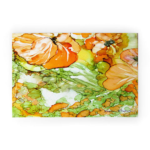 Rosie Brown Summer in Orange Welcome Mat