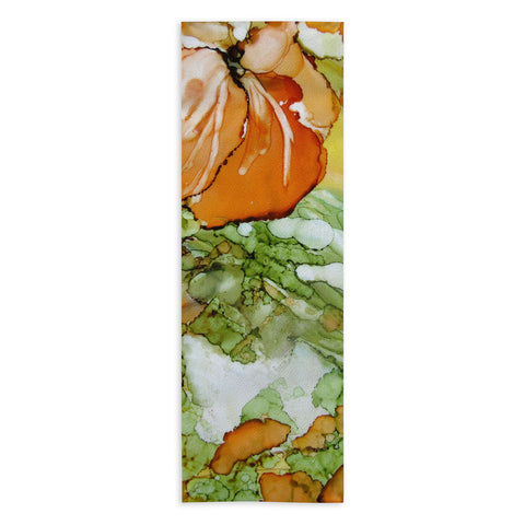 Rosie Brown Summer in Orange Yoga Towel