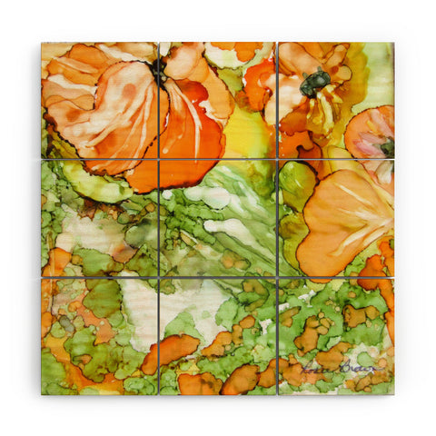 Rosie Brown Summer in Orange Wood Wall Mural