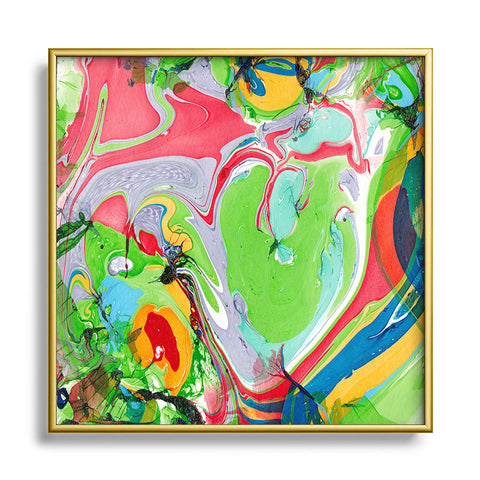 Rosie Brown Summer Palette Square Metal Framed Art Print