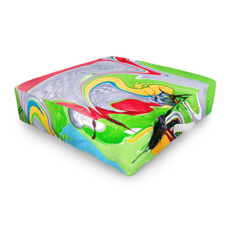 Rosie Brown Summer Palette Outdoor Floor Cushion