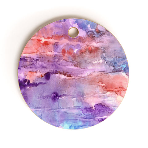 Rosie Brown Summer Sunset Cutting Board Round