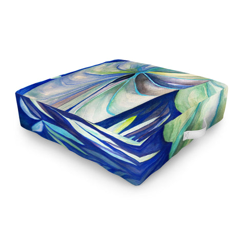 Rosie Brown Summertime Blues Outdoor Floor Cushion