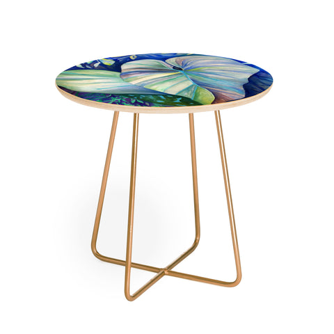 Rosie Brown Summertime Blues Round Side Table