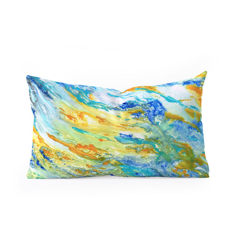 Rosie Brown Sunset Inspired Oblong Throw Pillow