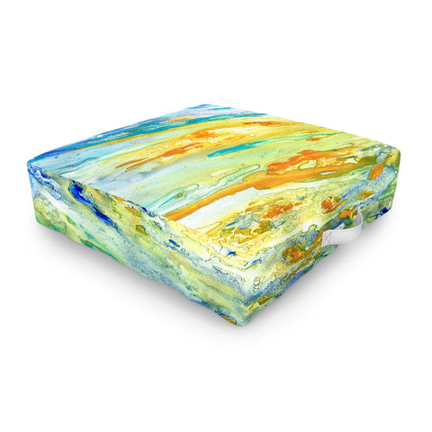 Rosie Brown Sunset Inspired Outdoor Floor Cushion