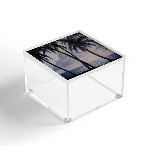 Rosie Brown Sunset Palms Acrylic Box