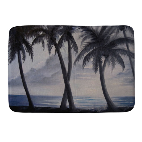 Rosie Brown Sunset Palms Memory Foam Bath Mat