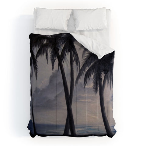 Rosie Brown Sunset Palms Comforter