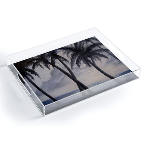 Rosie Brown Sunset Palms Acrylic Tray