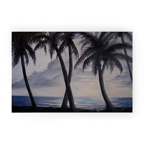 Rosie Brown Sunset Palms Welcome Mat