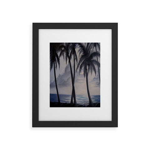 Rosie Brown Sunset Palms Framed Art Print