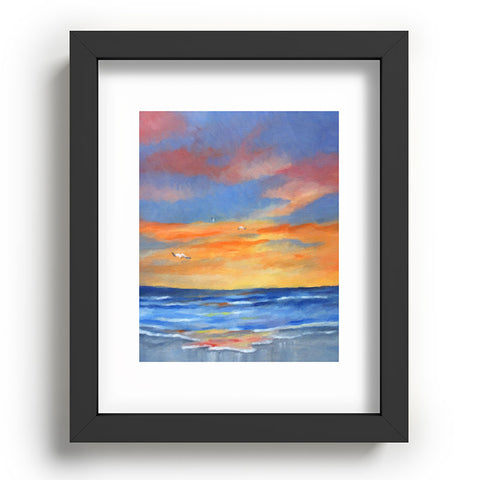 Rosie Brown Sunset Reflections Recessed Framing Rectangle