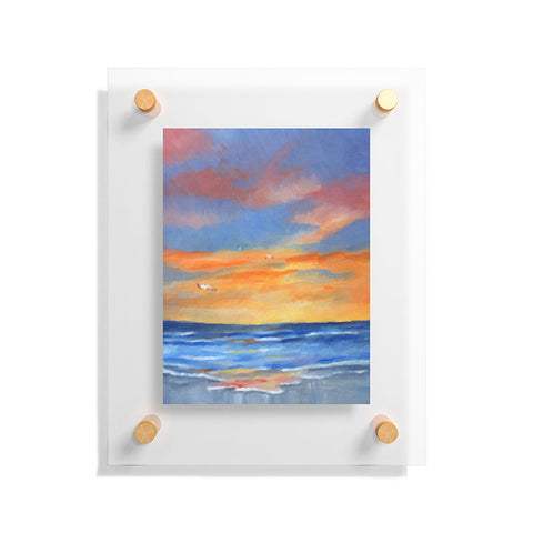 Rosie Brown Sunset Reflections Floating Acrylic Print