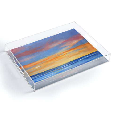Rosie Brown Sunset Reflections Acrylic Tray