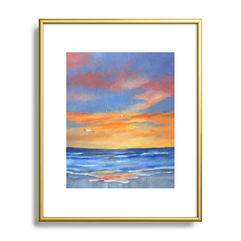 Rosie Brown Sunset Reflections Metal Framed Art Print