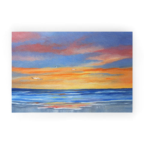 Rosie Brown Sunset Reflections Welcome Mat