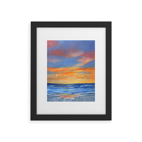 Rosie Brown Sunset Reflections Framed Art Print