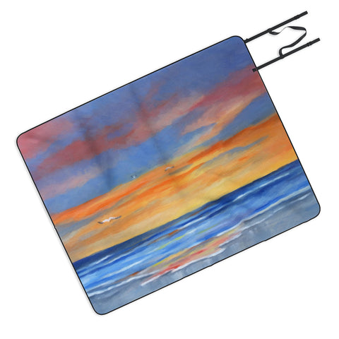 Rosie Brown Sunset Reflections Picnic Blanket