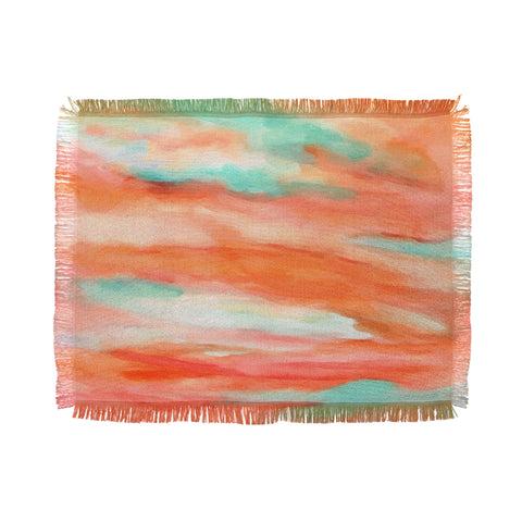 Rosie Brown Sunset Sky Throw Blanket