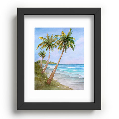 Rosie Brown Swaying Palms Recessed Framing Rectangle