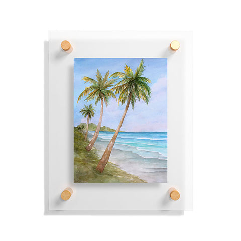 Rosie Brown Swaying Palms Floating Acrylic Print
