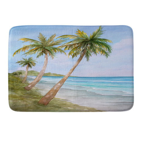 Rosie Brown Swaying Palms Memory Foam Bath Mat