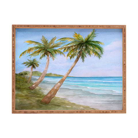 Rosie Brown Swaying Palms Rectangular Tray