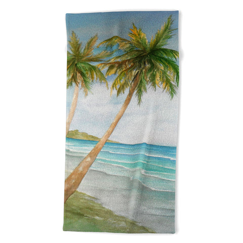Rosie Brown Swaying Palms Beach Towel