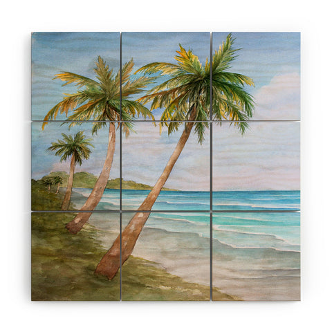 Rosie Brown Swaying Palms Wood Wall Mural