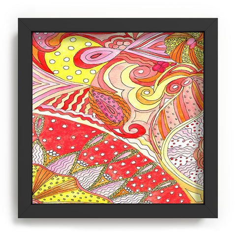 Rosie Brown Swirls Recessed Framing Square