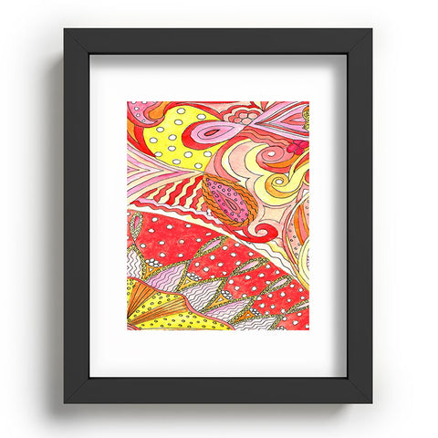 Rosie Brown Swirls Recessed Framing Rectangle