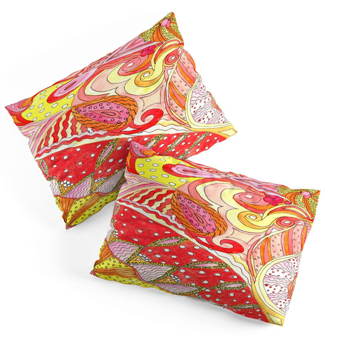 Rosie Brown Swirls Pillow Shams